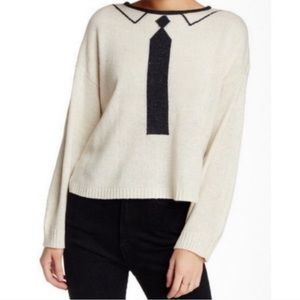 Wildfox dinner party tie super cute sweater size small